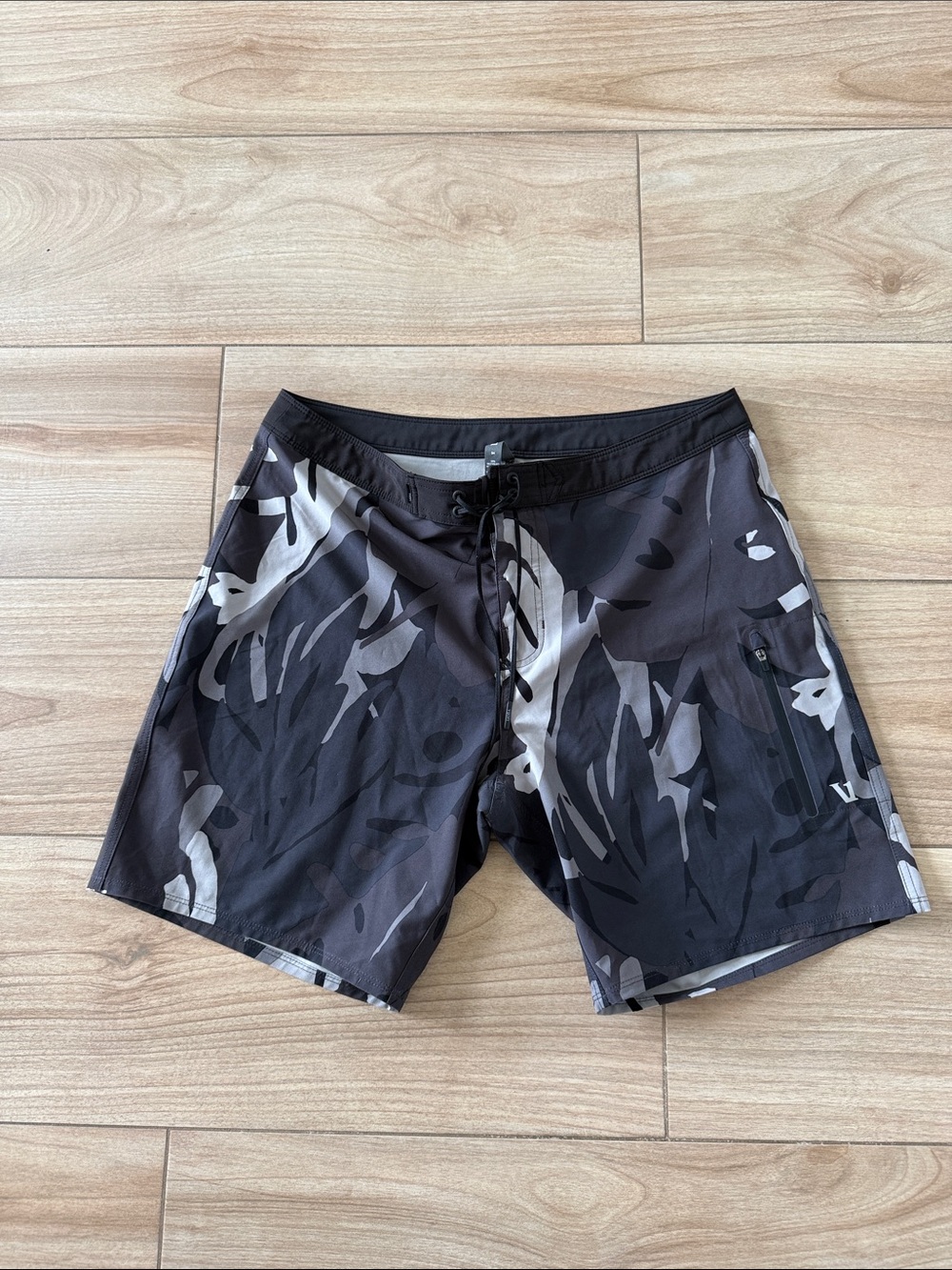 Vuori Infinity Camo Floral Board Shorts Swim Trunks